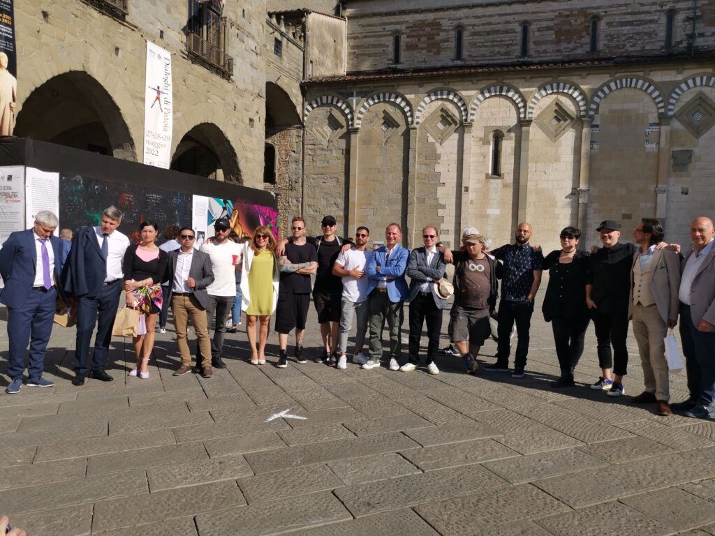 ET CETERA FESTIVAL 2022 | Street Art for Freedom – pohled do výstavy, Pistoia a Praha 5, Pistoia – Praha 2022.