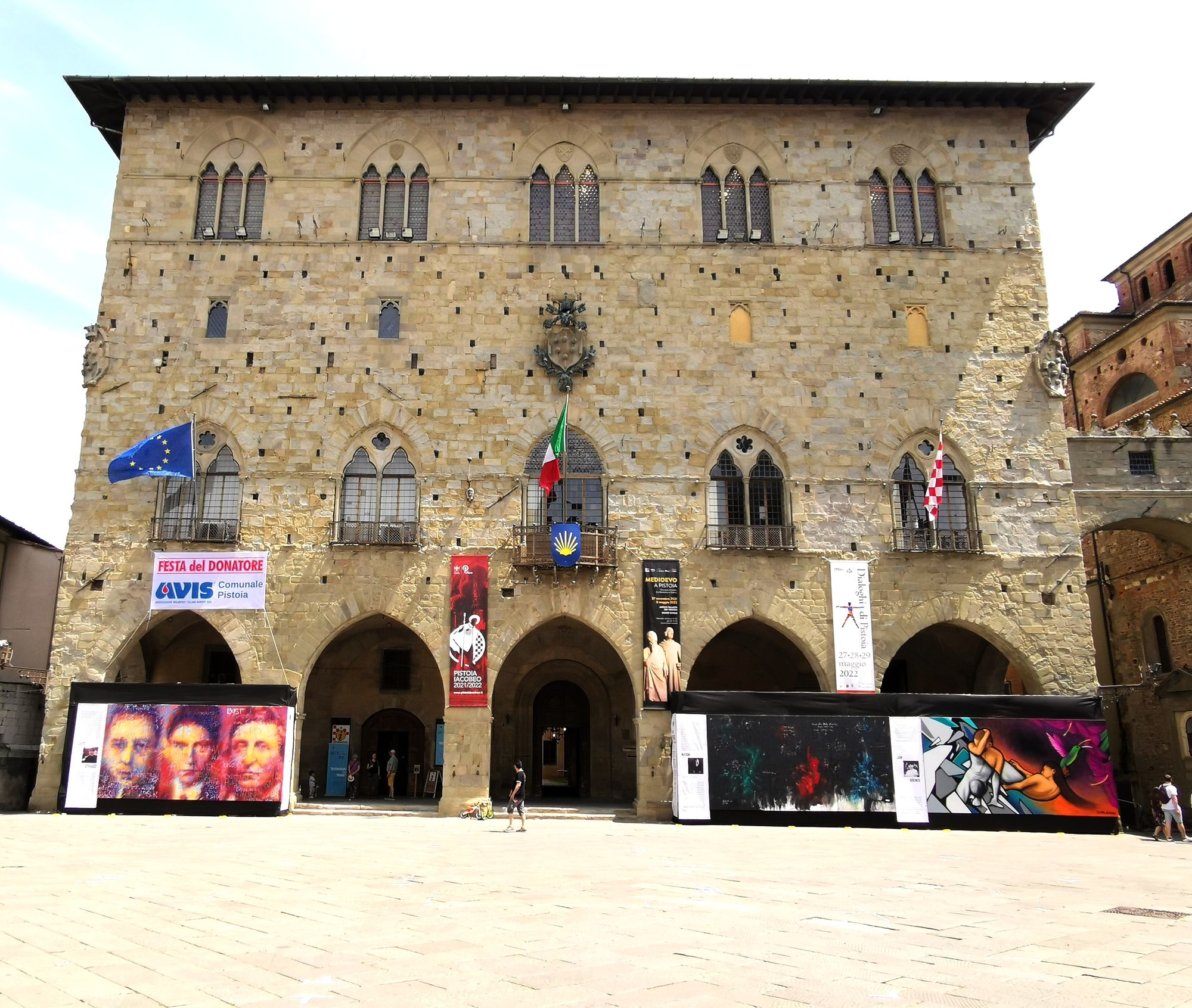 ET CETERA FESTIVAL 2022 | Street Art for Freedom – pohled do výstavy, Pistoia a Praha 5, Pistoia – Praha 2022.
