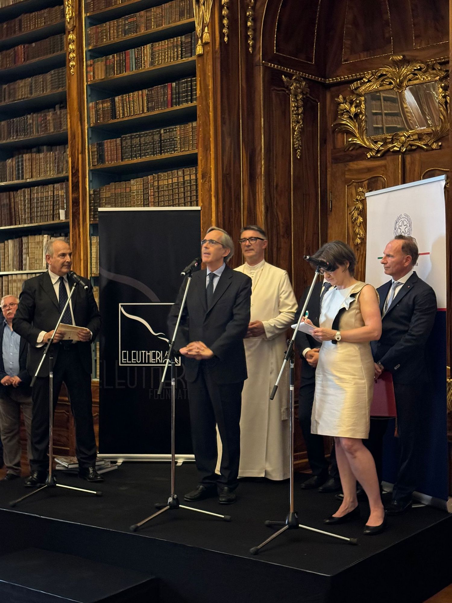 Křest knihy Italové v českých zemích, Strahovská knihovna, Praha 2024