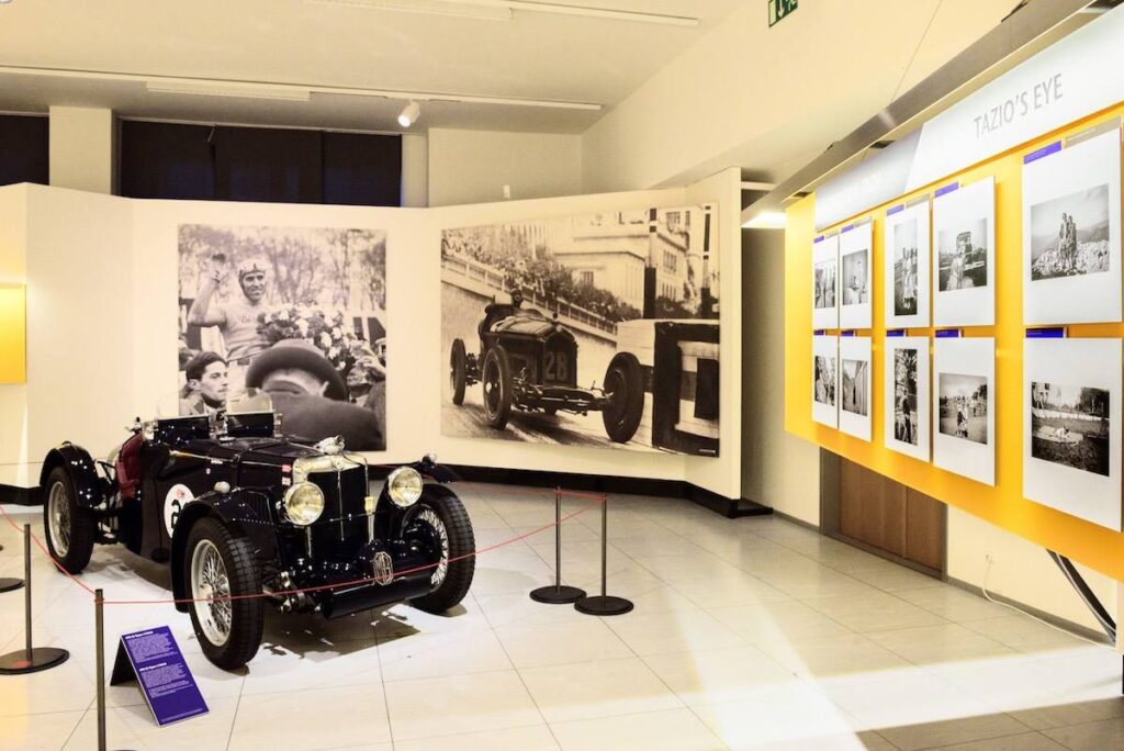 Tazio Nuvolari – pohled do výstavy, Národní technické muzeum, Praha 2016.