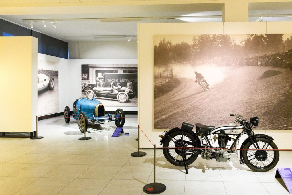 Tazio Nuvolari – pohled do výstavy, Národní technické muzeum, Praha 2016.