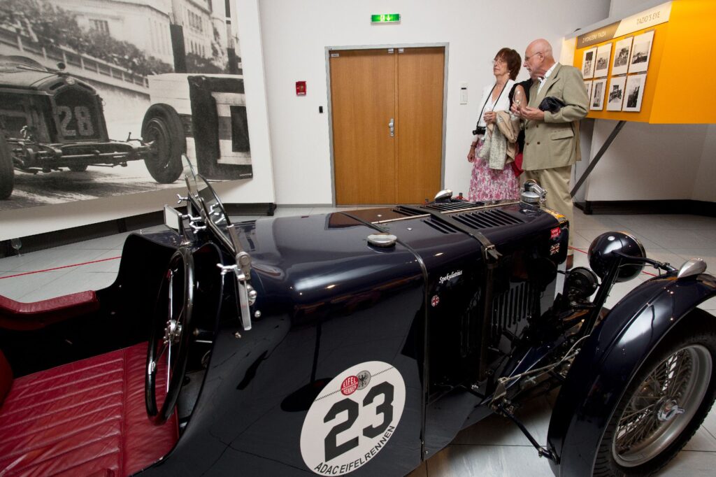 Tazio Nuvolari – pohled do výstavy, Národní technické muzeum, Praha 2016.