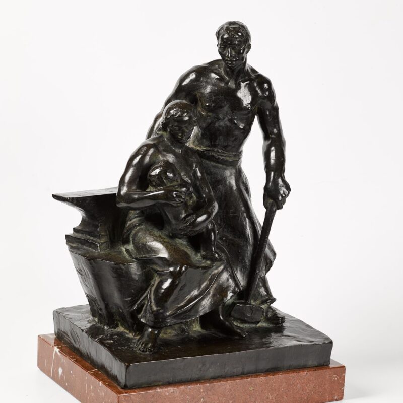 Rodina – Břetislav Benda, 1927. Socha, bronz.